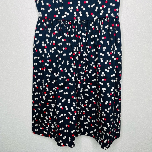 Gap Navy Blue Dress with red and white polka dots Size 0 Adjustable straps USA - Picture 8 of 8
